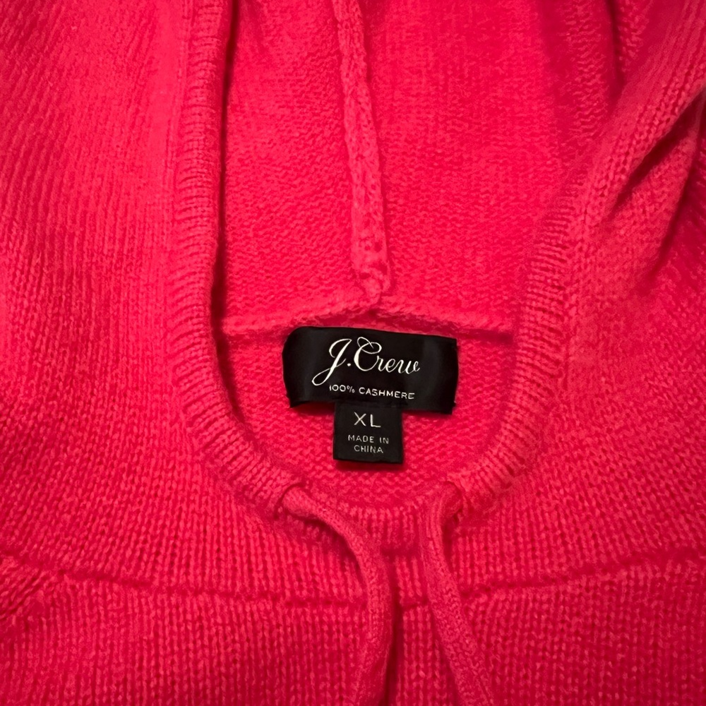 J.Crew, pink Cashmere hoodie